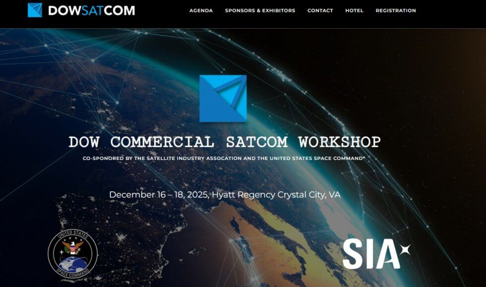 DOW COMMERCIAL SATCOM WORKSHOP  CRYSTAL CITY – VA USA